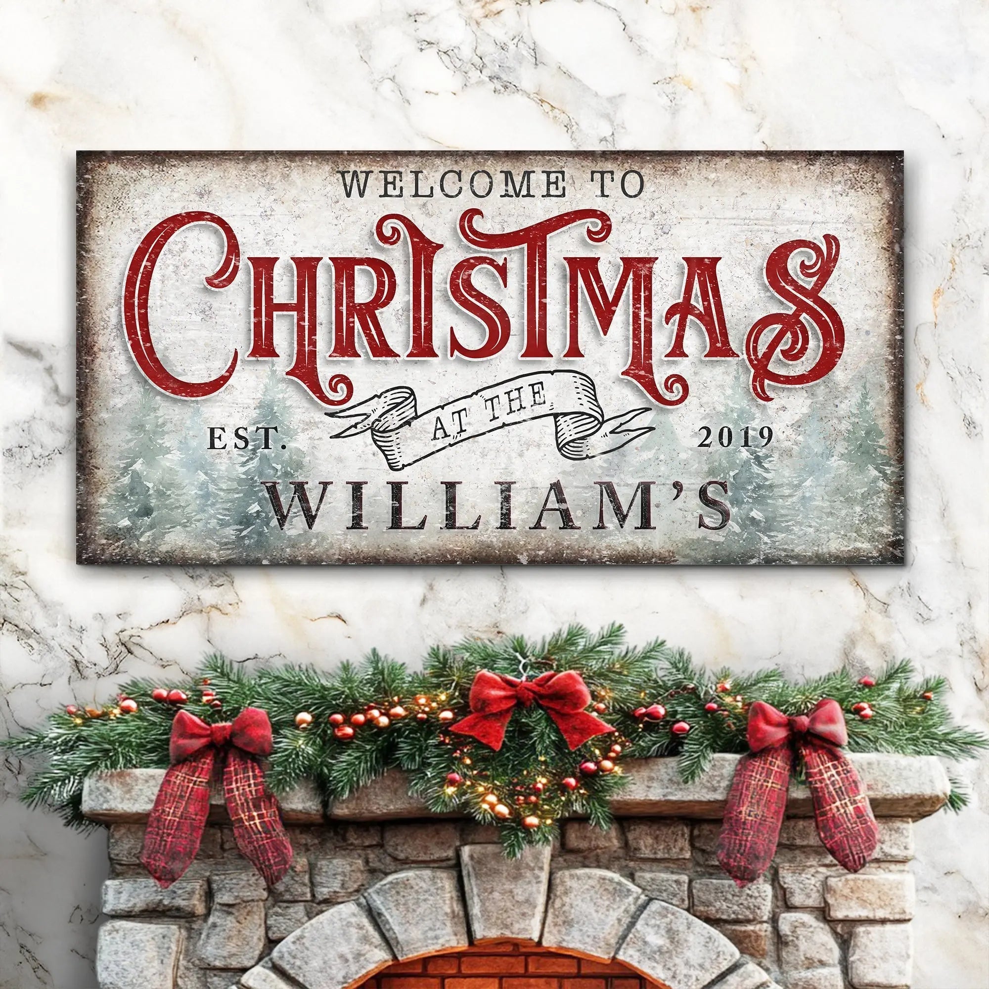 Wall Art Store | Modern Wall Art & Canvas Prints Online Family Welcome To Christmas Sign IV suitedtosucceed