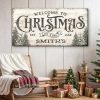 Family Welcome To Christmas Sign III suitedtosucceed